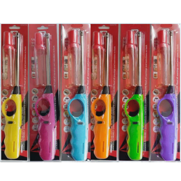 BBQ LIGHTERS WITH MINI GAS X 12