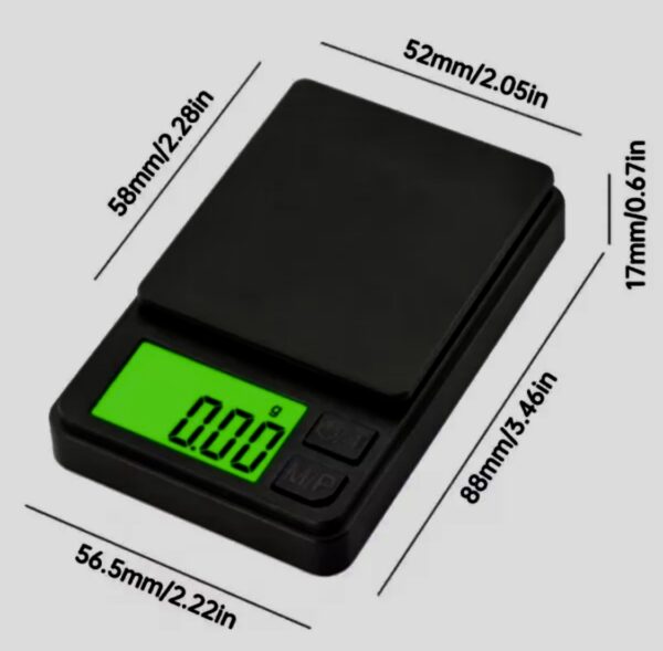 SCALE WITH BALCKLIGHT LCD 0.1G TO 1000G