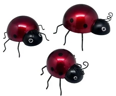 TRIO OF LADY BIRDS - SET OF 3