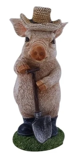 PIGGY WITH SHOVEL