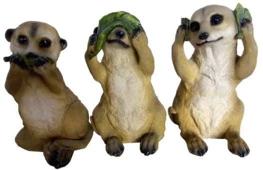 TRIO OF MEERKATS - SET OF 3