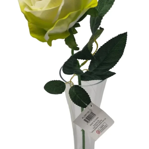 PALE GREEN DIAMOND VELVET SINGLE STEM ROSE