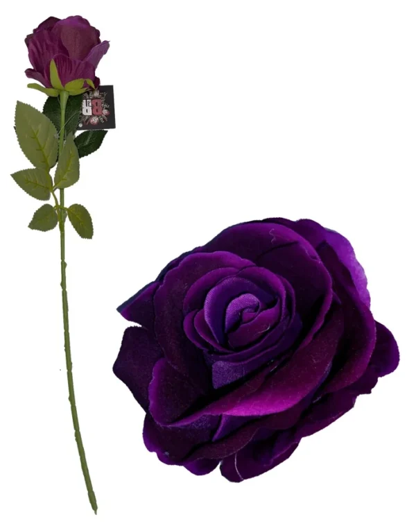 PURPLE DIAMOND VELVET SINGLE STEM ROSE