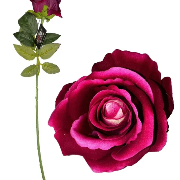 FLW-ROS-017.webp FUCHSIA DIAMOND VELVET SINGLE STEM ROSE