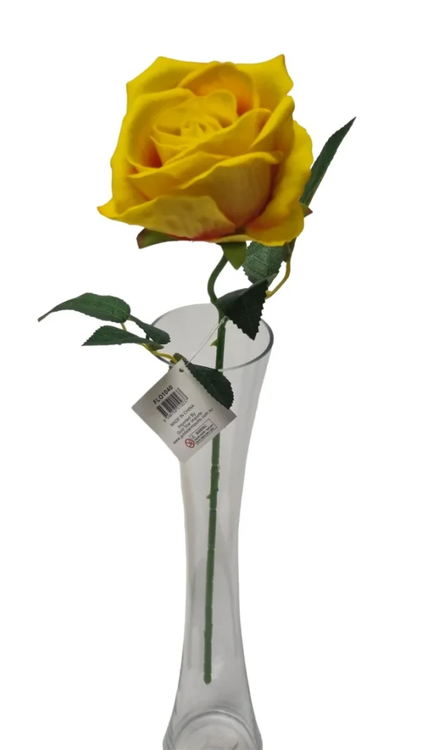 YELLOW DIAMOND VELVET SINGLE STEM ROSE