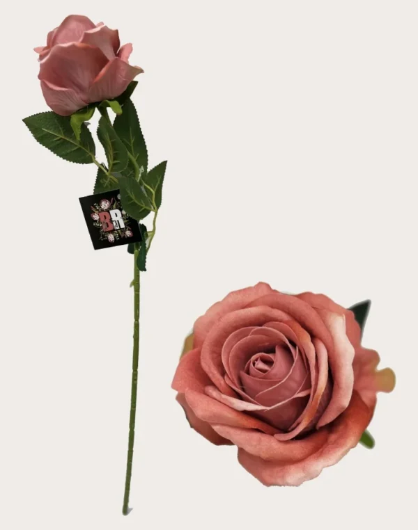 MAUVE DIAMOND VELVET SINGLE STEM ROSE