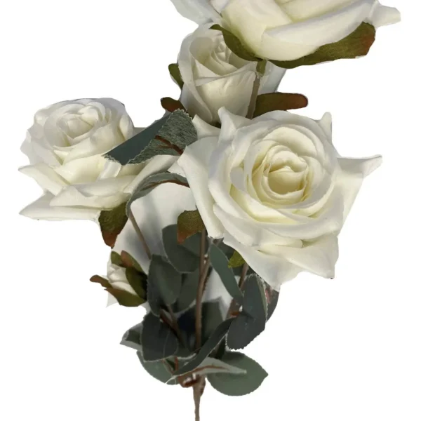 WHITE GARDEN ROSE 4 HEAD
