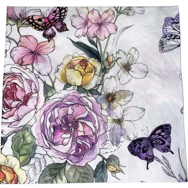 BOUQUET BUTTERFLY NAPKINS