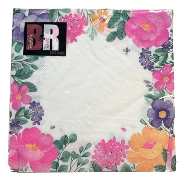 FLORAL BORDER ART NAPKINS