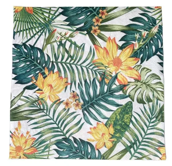 TROPICAL LEAF NAPKINS
