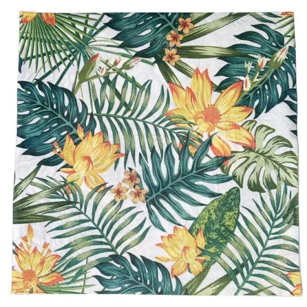 TROPICAL LEAF NAPKINS