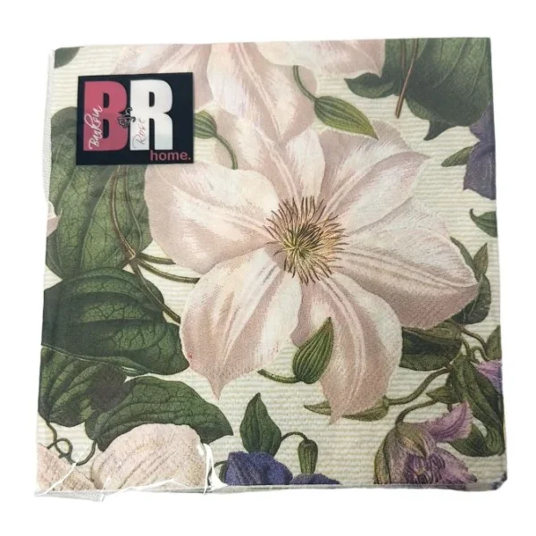 LARGE WHITE FLOWERS NAPKINS