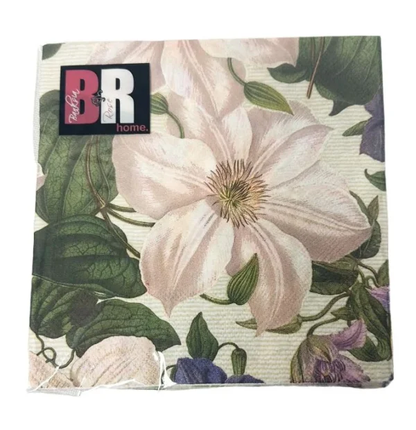LARGE WHITE FLOWERS NAPKINS