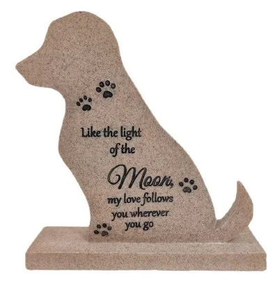 DOG PLAQUE - LIKE THE LIGHT OF THE MOON
