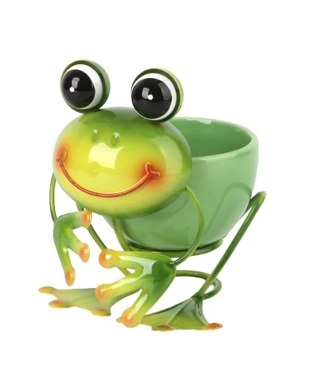 FREDDIE FROG CERAMIC POT