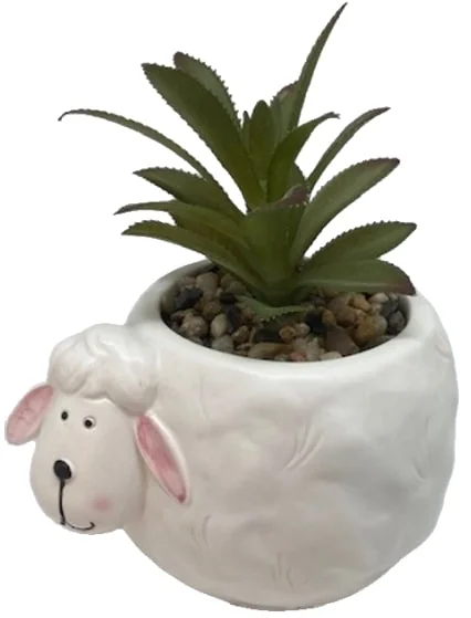 SHIRLEY THE SHEEP WITH PLANT