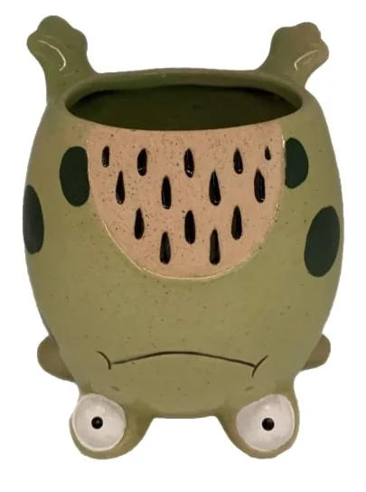 UPSIDE DOWN FROG POT