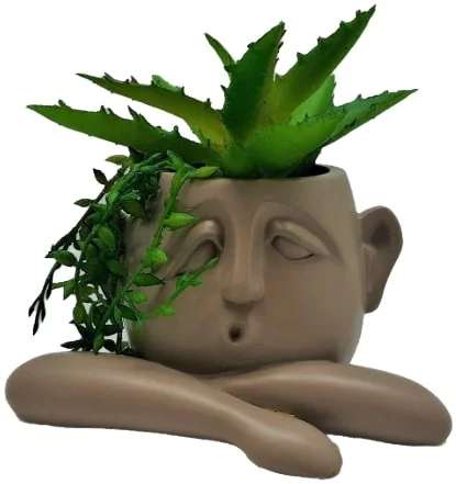 SMALL POT HEAD - CREAM