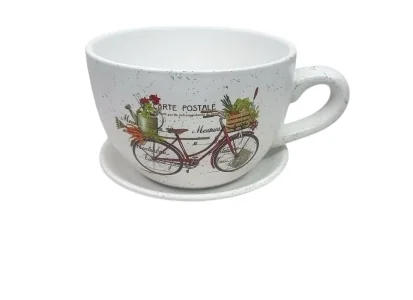 TEA CUP POT - BICYCLE