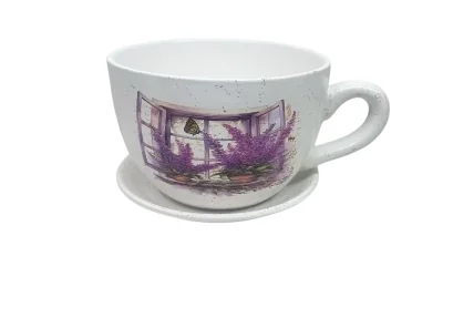 TEA CUP POT - LAVENDER