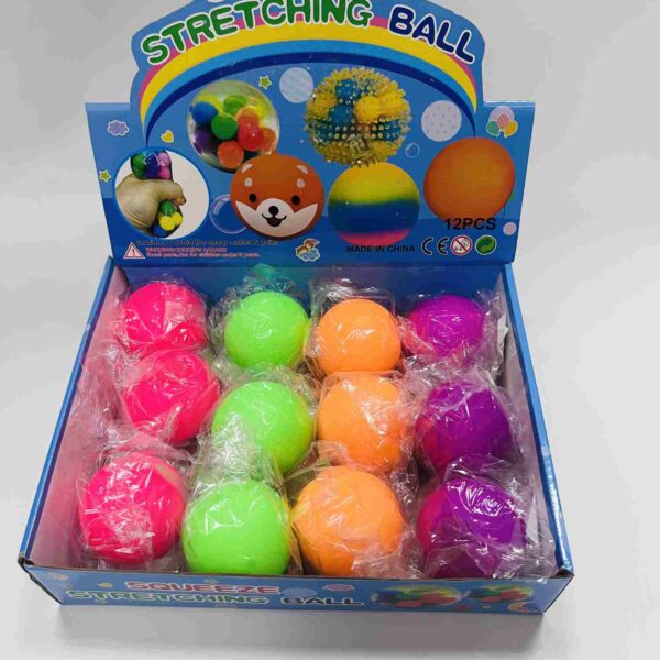 TOY-SEN-005.jpg STRESS RELIEF BALL YELLOW/GREEN/BLUE/PINK