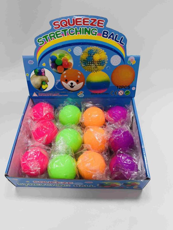 STRESS RELIEF BALL YELLOW/GREEN/BLUE/PINK