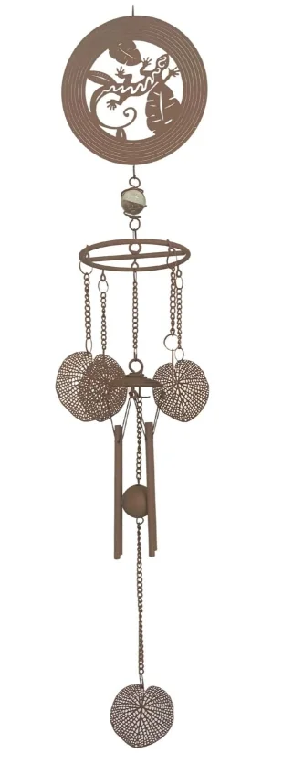 GECKO WINDCHIME - RUST