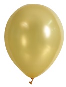 E1040.jpg BALLOON METALLIC 20PK 30CM GOLD