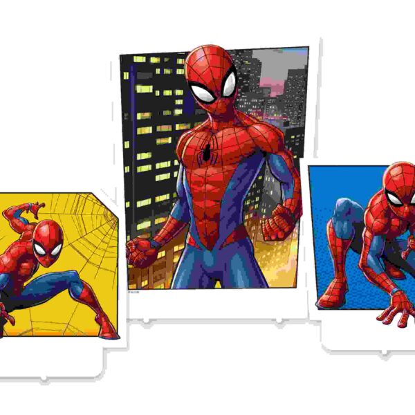 E11109.jpg FSC Mixed Source TABLE Decoration 3 Pack SPIDERMAN