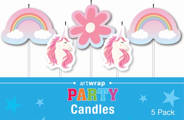 E11206-1.jpg CANDLE 5 PICK UNICORN