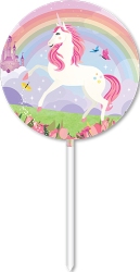 E11207-1.jpg CAKE TOPPER ACRYLIC 1PK UNICORN