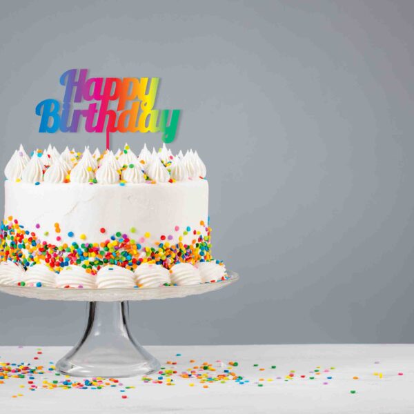 E11540.jpg CAKE TOPPER ACRYLIC 1PK HBD