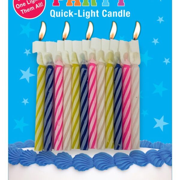 E11543.jpg CANDLE QUICK LIGHT 12PK PINK ASSORTED