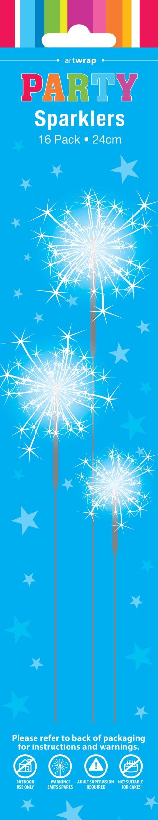 SPARKLER STRAIGHT 16PK 24CM