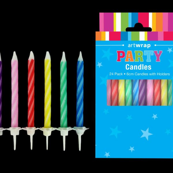 E11782.jpg CANDLE 24PK 6CM STRIPED