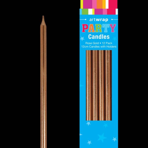 E11790.jpg CANDLE 12PK 12CM TAPER ROSE GOLD