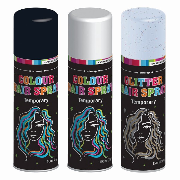 E12098.jpg HAIRSPRAY COLOR 150ML 12PC SRT ASSORTED