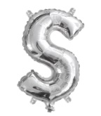 FOIL BALLOON 35CM SILVER S