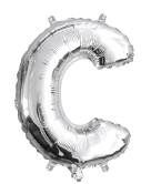 FOIL BALLOON 35CM SILVER C