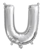 FOIL BALLOON 35CM SILVER U