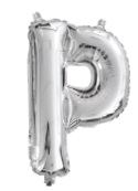FOIL BALLOON 35CM SILVER P