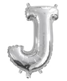 FOIL BALLOON 35CM SILVER J