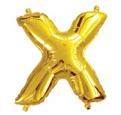 E2850.jpg BALLOON 14 INCH LETTER X GOLD