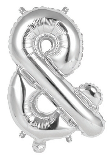 FOIL BALLOON 35CM SILVER AND