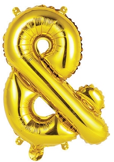 E3613.jpg FOIL BALLOON 35CM GOLD AND