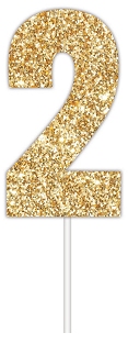 E4087.jpg CAKE TOPPER NUMBER GLITTER GOLD 2