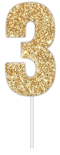 E4088.jpg CAKE TOPPER NUMBER GLITTER GOLD 3