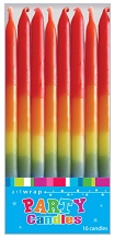 E4180.jpg CANDLE 16PK 12CM RAINBOW