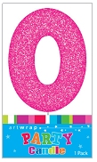 E4204.jpg CANDLE SINGLE NUMBER GLITTER PINK 0
