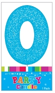 E4214.jpg CANDLE SINGLE NUMBER GLITTER BLUE 0